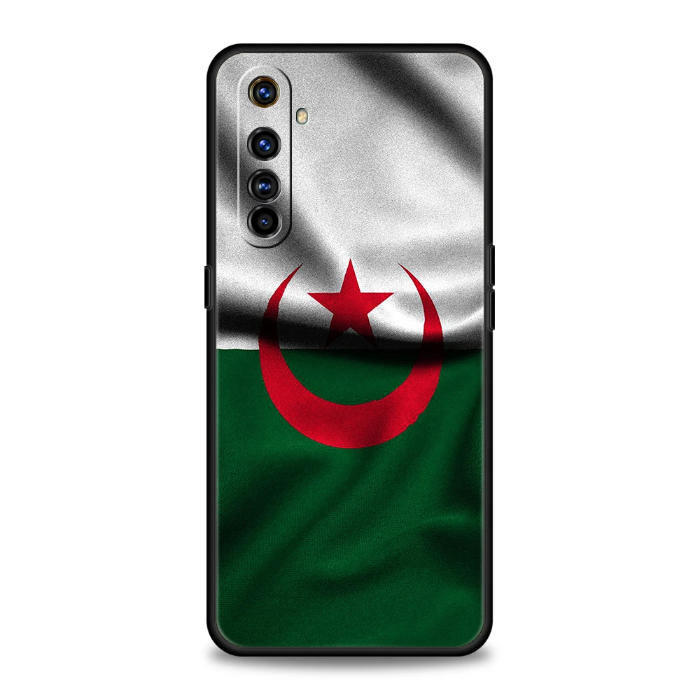 Algeria Flag Phone Case for Realme 8 9 Pro Plus 8i 9i 6 7 GT2 C21 C25 C3 C11 11 Pro 5G Plus Shockproof Silicone Shell Capas Bags