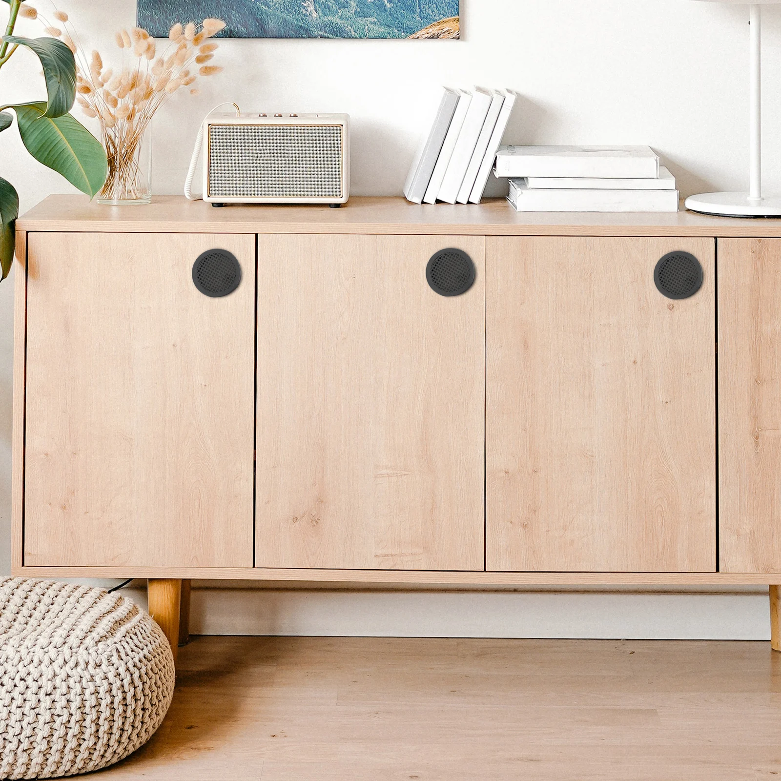 

10pcs Round Ventilation Plug For Cabinet Furniture Air Vent Hole Cover Durable Pp Plastic Rustproof Fade-Resistant