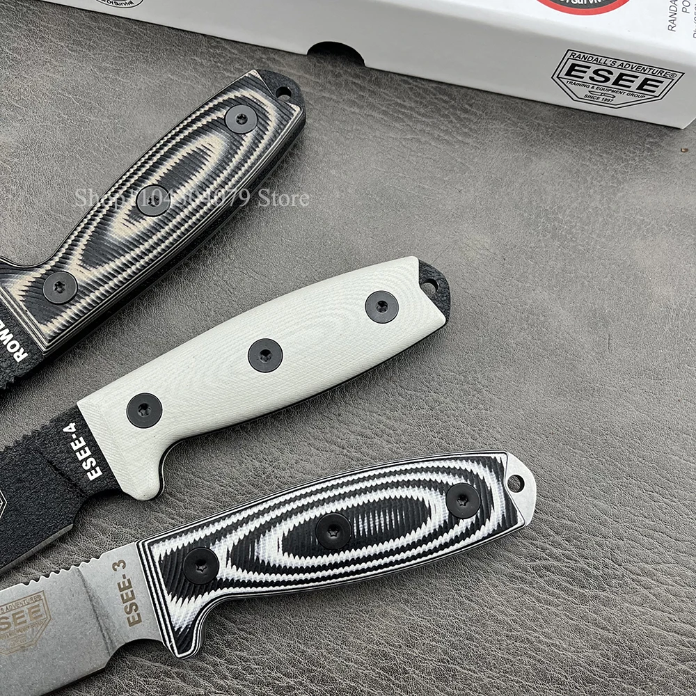 ESEE Series Outdoor High Hardness Straight Knives, Kydex Sheath, Fixed Blade, Ultra-sharp, for Hunting, Self Defense, Camping