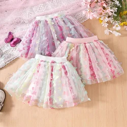 Baby Mädchen Tutu flauschigen Rock Kleinkind Prinzessin Ballett Tanz Tüll Schmetterling Kinder Rock niedlichen Mädchen elastische Kleidung Pettis kirt Rock