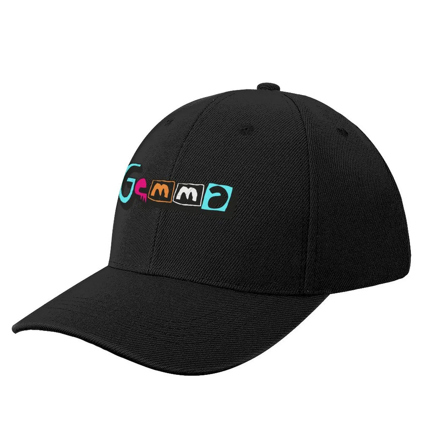 

GEMMA Custom Text Birthday Name Baseball Cap Golf Hat Snap Back Hat Beach Outing Designer Man Women's