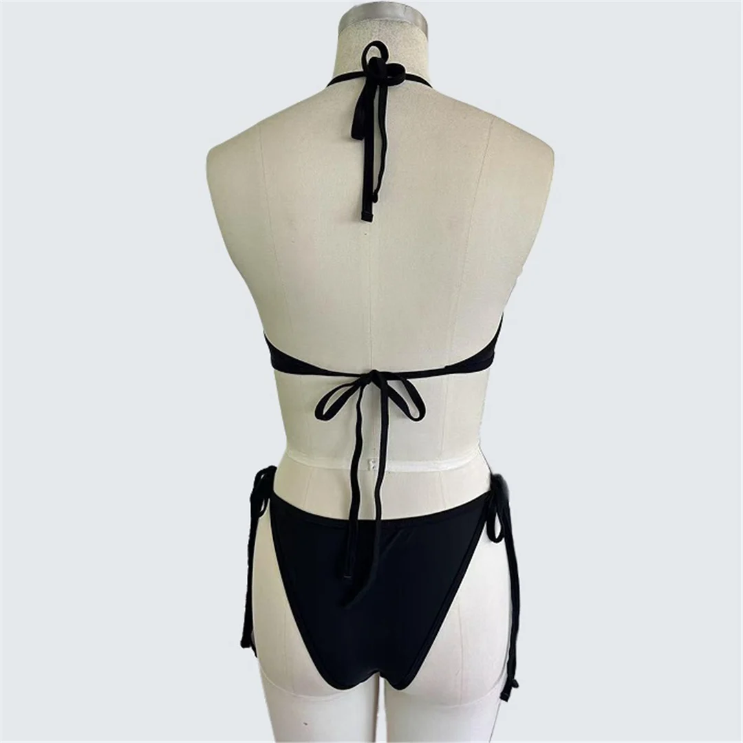 S - XXL, Fischernetz-Mesh, ausgeschnittenes Design, einteiliger Badeanzug, Damen-Badebekleidung, rückenfreier Badeanzug mit Polsterung, Badeanzug, Modell V7503. – Detail 11