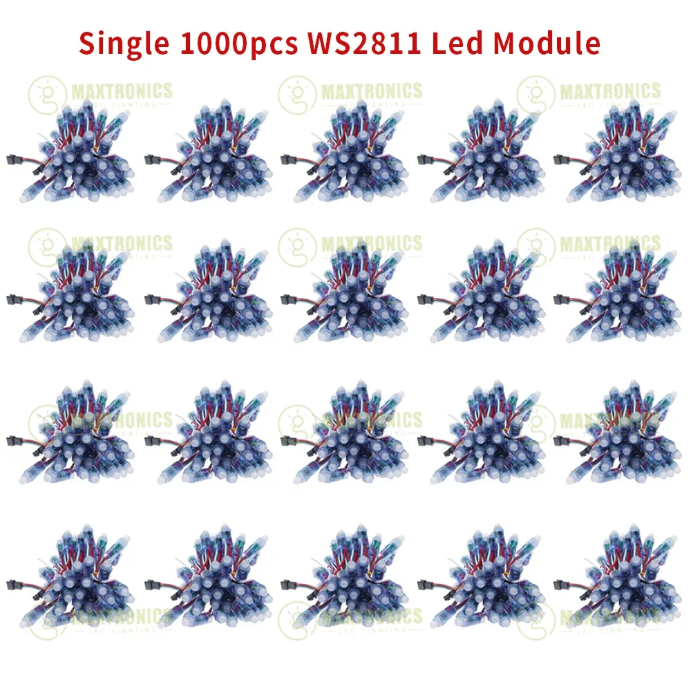 Imagem -04 - Kits de Luz do Módulo Led Full Color Pixel Ip68 Impermeável Rgb Digital Ws2811 ic dc 5v 5001000 Pcs 12 mm