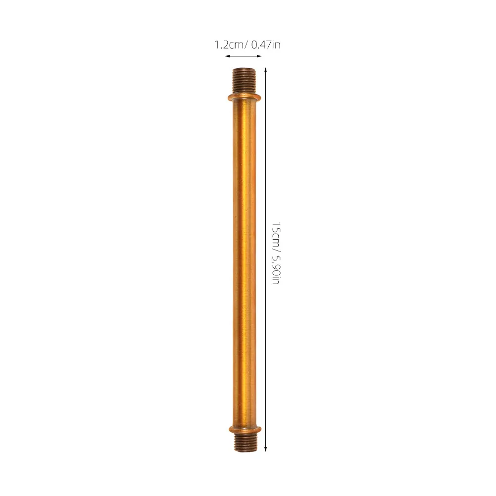 2Pcs Wall Lamp Connecting Pipes M10 Threaded Double-Ended Straight Metal Rods for Table Lamp DIY Lighting Extension Rods