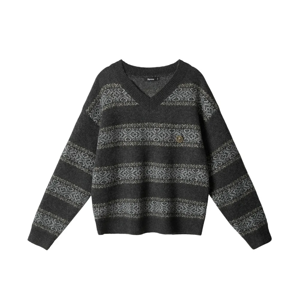 

Полосатые свободные цветные свитера в стиле ретро, винтажные свитера, дизайнерская вязаная зимняя одежда, пуловеры, топы для женщин и девочек, уличная одежда