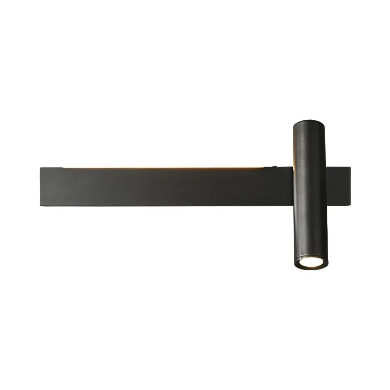 

All-copper wall lamp, bedroom bedside atmosphere lamp, simple modern light luxury high-end brass rotatable