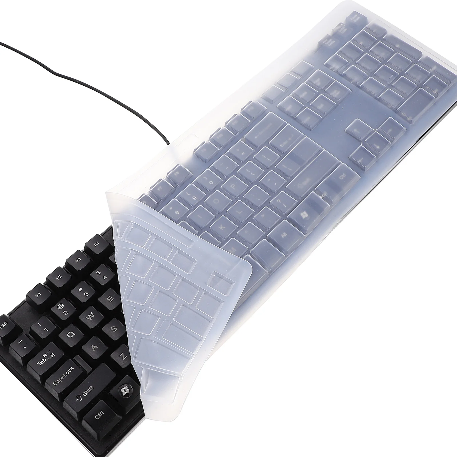 2 PCS Keyboard Membrane Silicone Protector Cover Skin Compact Portable for Premium Durable Practical Wireless