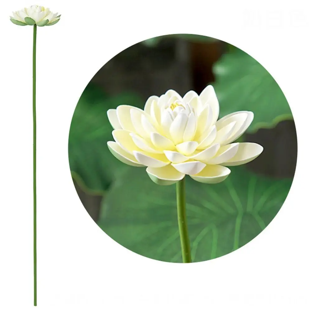 

Artistic Landscape Artificial Flower DIY Decoration Long Stem Decorative Fake Flower EVA Props Lotus Leaf Wedding Decoration