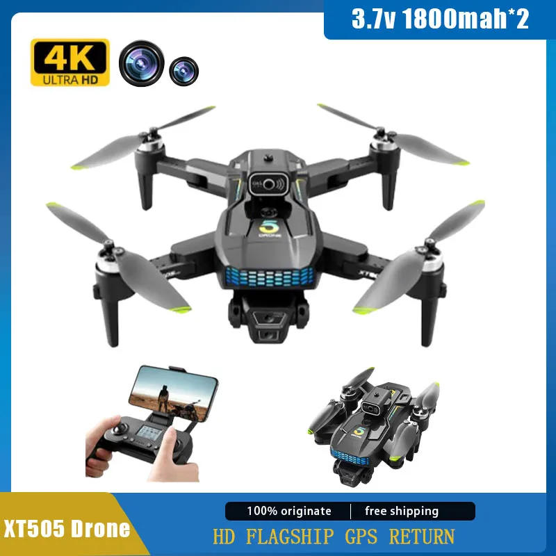 XT505 GPS 드론, 4k 전문 듀얼 카메라, 5g 와이파이, FPV 광학 흐름, 장애물 회피, 브러시리스 모터 쿼드콥터, Rc 드론, 신제품