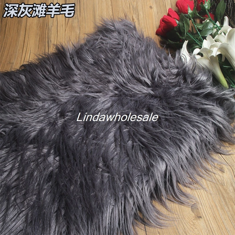 Imitation fox fur clothing hat bag car mat decoration material,fabric for patchwork,faux fur fabric,160cm*50cm/pcs