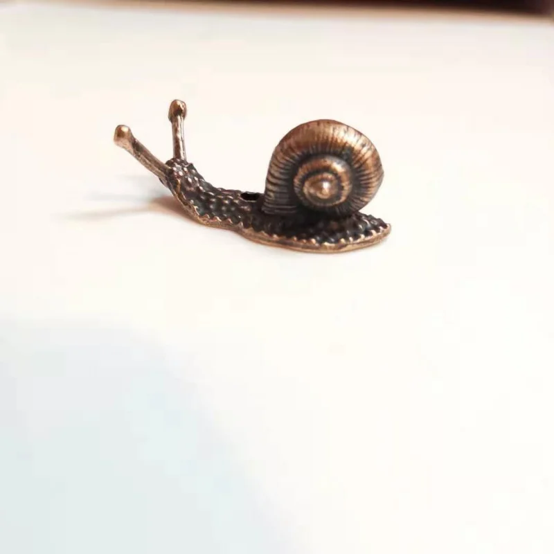 1/2/4PCS Mini Creative Alloy Snail Small Ornaments Home Decoration Bonsai With Incense Handicrafts Figurines Miniatures