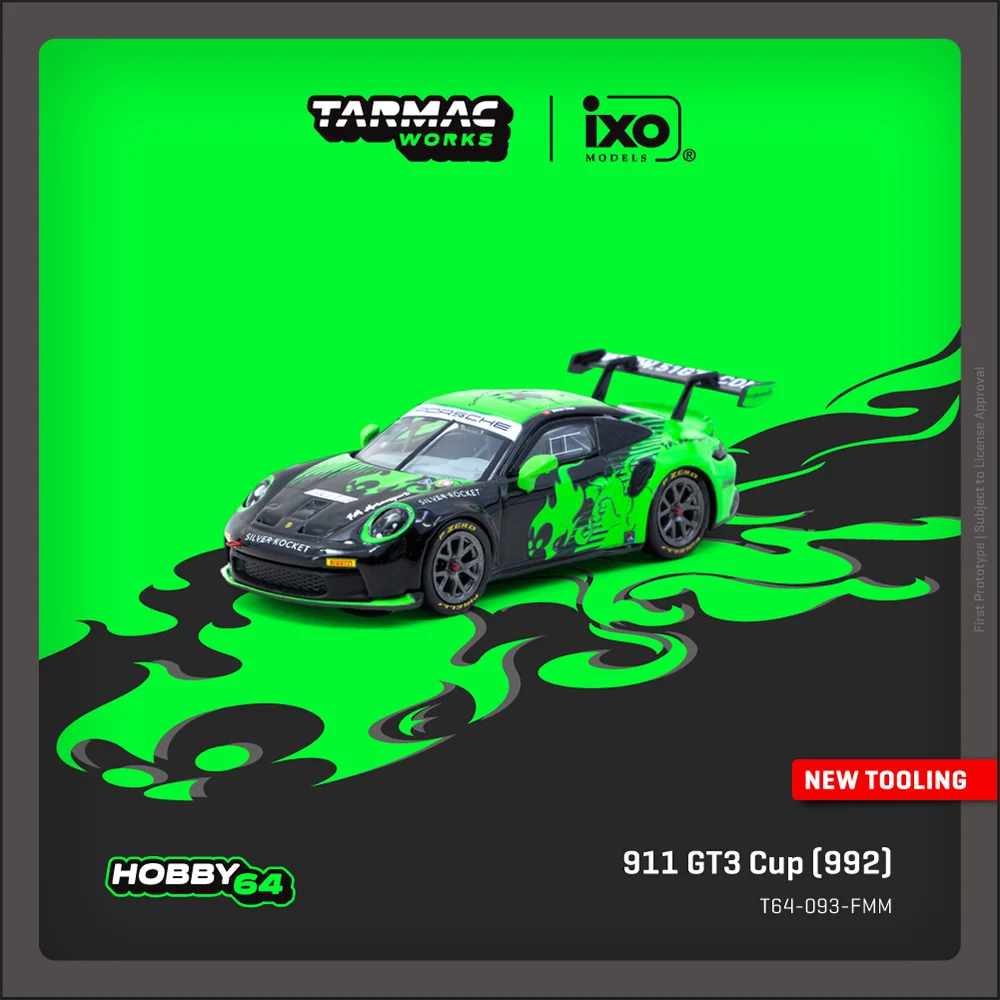 

TW Model 1/64 911 GT3 Cup 992 Alloy Vehicle Toys Gifts for Teenagers Adults Hobby Collection