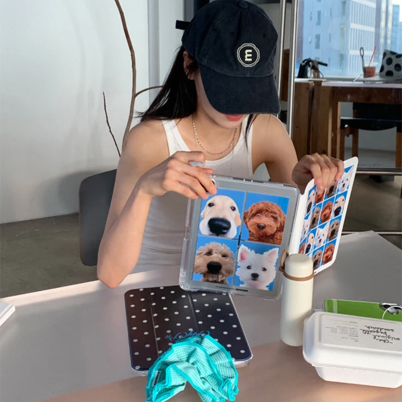 韓国の可愛い子犬ヘッドショットケース-ipad-pro-11-129インチ-13-m4-m5-ケース-97-102-第5-6世代-第7-8-9世代-第11世代-mini-air-3-4-5-6-7-カバー