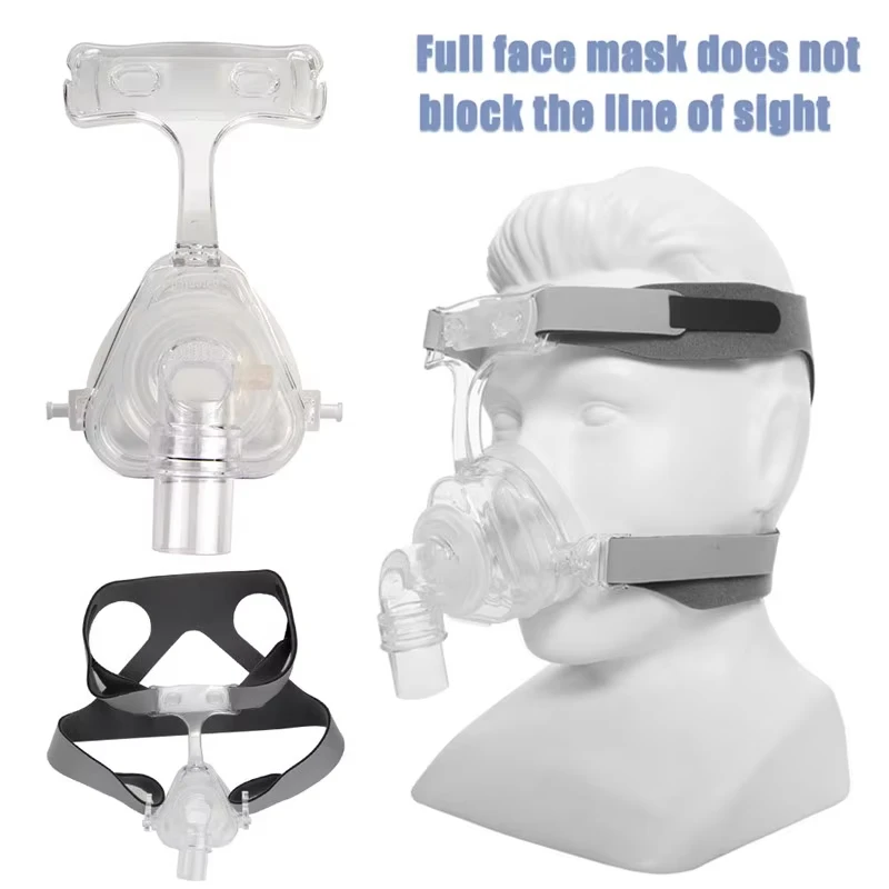 Auto CPAP Nasal Mask Silicone Respirator Size S/M/L With Adjustable Headgear Strap Headband For Sleep Apnea Anti Snoring
