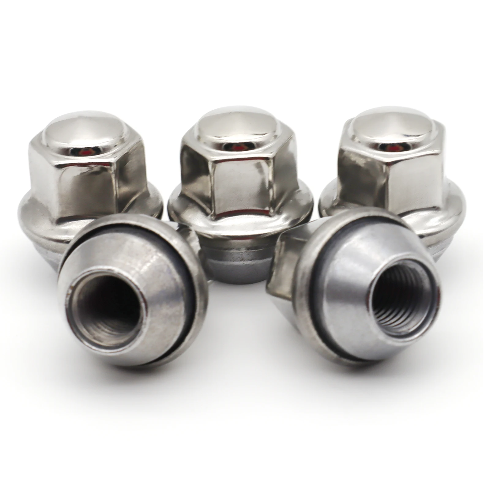 

20 гаек для болтов колес автомобиля, детали ступицы шин M12x1,5 для Ford B-Max C-Max Fiesta Focus Mondeo Kuga Transit 2434886 2179620 5114407