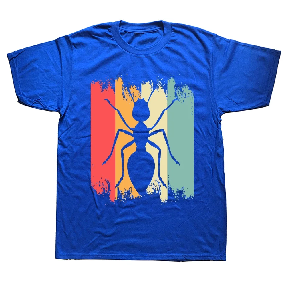 Summer Cotton Streetwear Short Sleeve Ant Keeper Farm Gifts T-shirt Funny Types of Ants Science Bug T Shirts  Mens Clothing