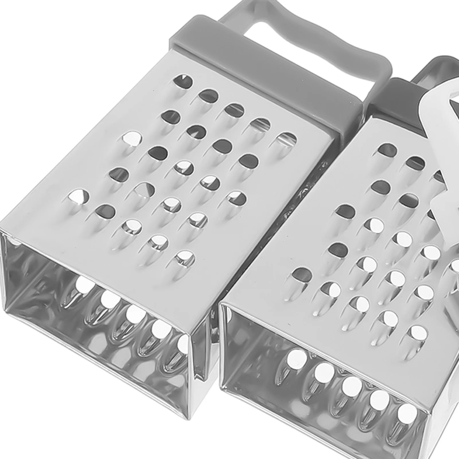 6 قطعة مبشرة الجبن الصغيرة من الفولاذ المقاوم للصدأ 4 جوانب أداة مطبخ محمولة لتقطيع الجبن والزنجبيل والثوم والخضروات والفواكه #2