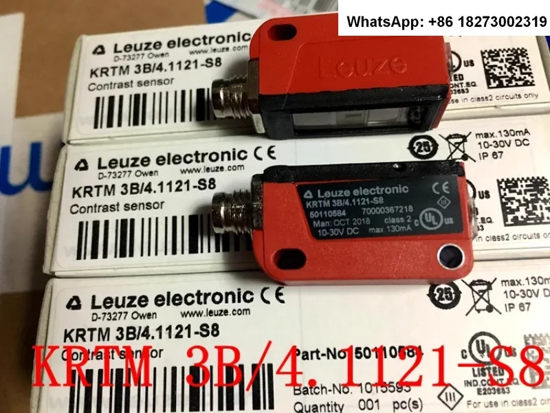 LEUZE color code sensor KRTM 3B/4.1121-S8 PNP output 50110584