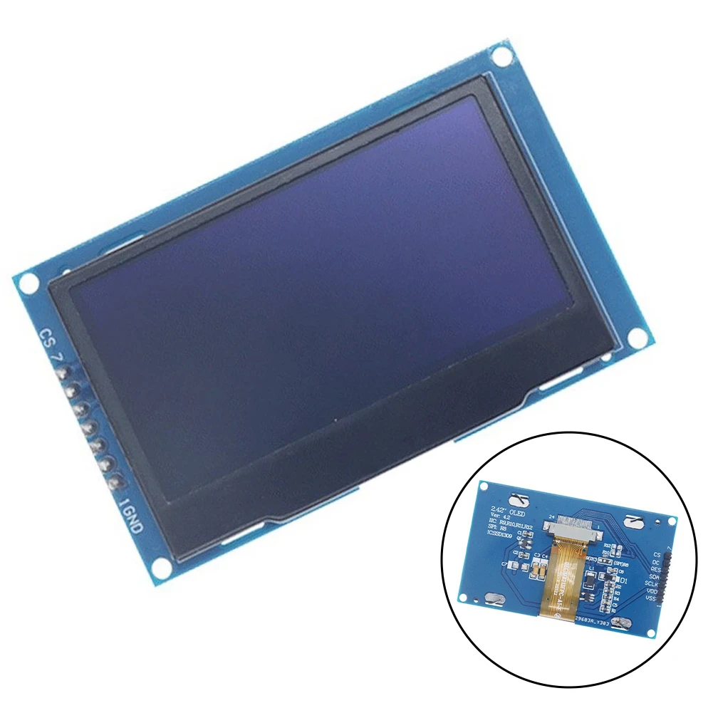 2.42inch 128x64 FOR OLED LCD Display SSD1309 7P For SPI/IIC I2C Serial Interface For OLED LCD Display