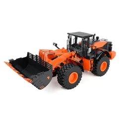 New 1/14 RC Metal Hydraulic Wheel Loader Remote Bulldozer Model for Hitachi Christmas Boy Birthday Toys Gift JDM 198 ZW370