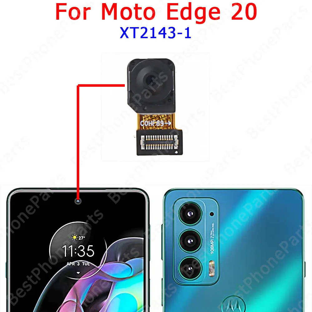 Selfie Rear Backside Camera Module For Motorola Moto Edge  20 Lite Pro Plus X30 Back View Big Front Camera Replacement