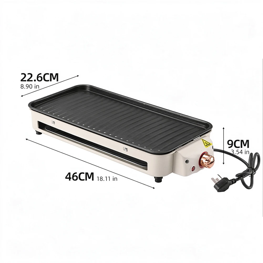 Non-Stick Electric Grills With Temperature Control Multi-Functional Korean BBQ For Home Detachable Parts Indoor Cooking Party view 6