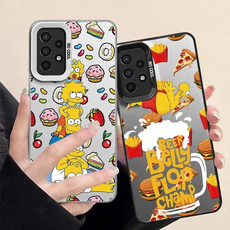 Etui na telefon Samsung Galaxy A15 A25 A52 A72 A51 A71 4G A73 A55 A54 A53 A52s 5G Silicone Soft Shell Simpsons Family Disney