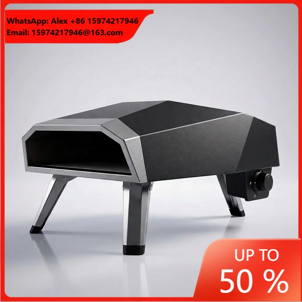 Multi-Functional Gas Pizza Oven Stainless Steel Propane Pizza Grill For Beef Steak Pizza Outdoor Camping Picnic Party