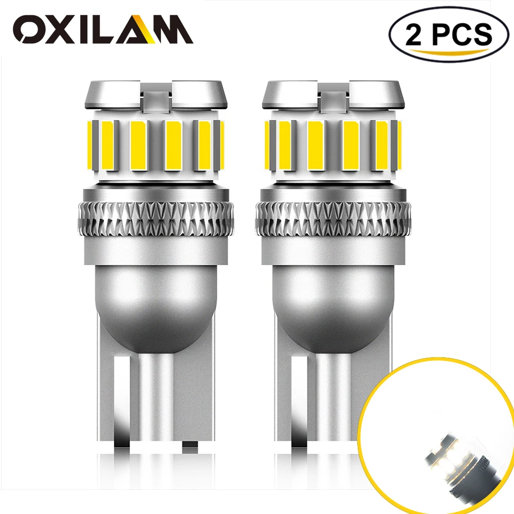 Светодиодная лампа Canbus T10 W5W, 2 шт., 12 В, 6000 К, белая, 3030, 4014 SMD, 194, 168, светодиодная лампа для салона автомобиля, освещение для Honda Civic, Volkswagen Golf