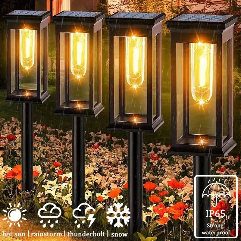 Outdoor Solar Powered Hallway Light Waterproof Garden Light Courtyard Lighting Suitable for Outdoor Paths Walkways Lanes
