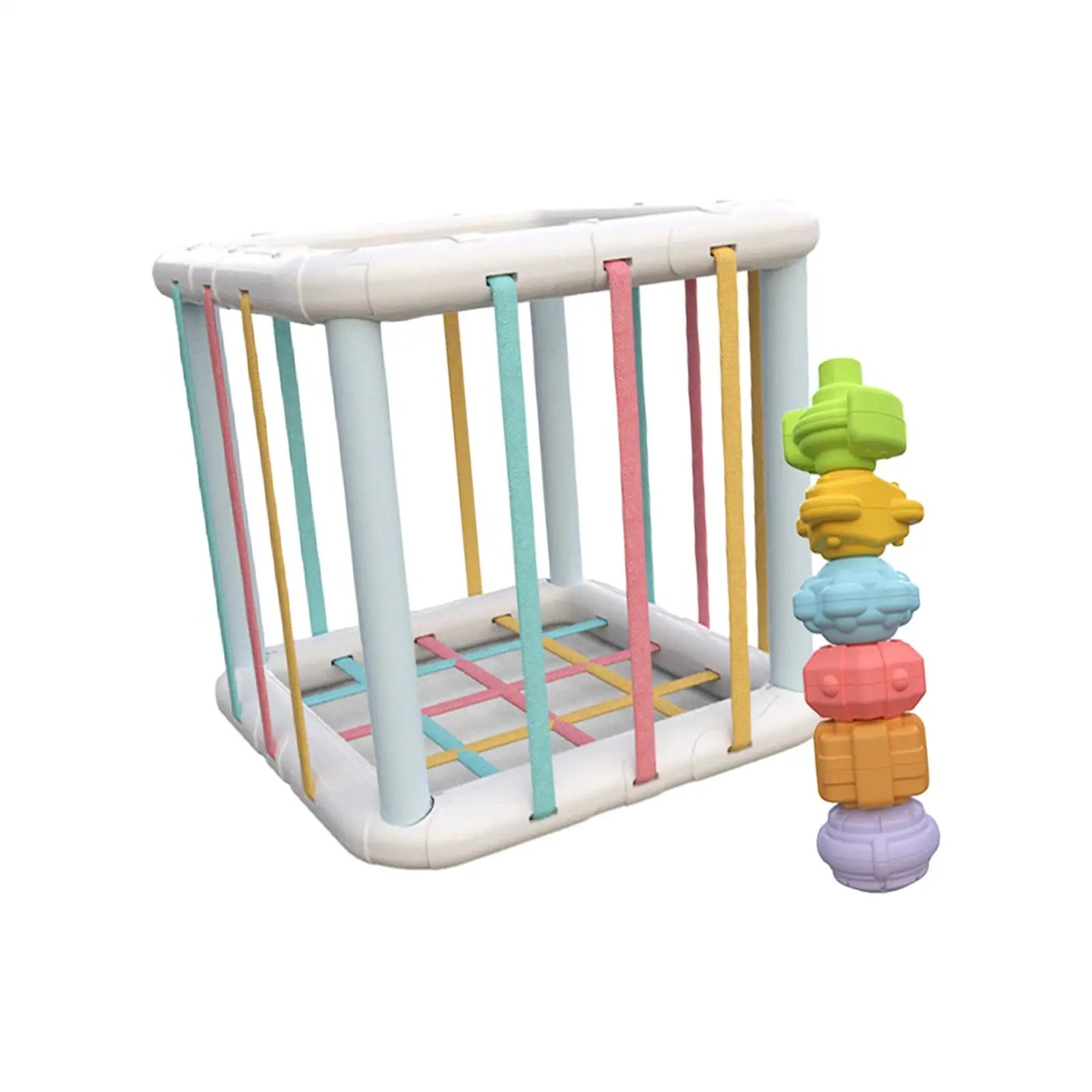 Caixa sensorial montessori brinquedos forma classificador brinquedos classificação de cores caixa sensorial para 1