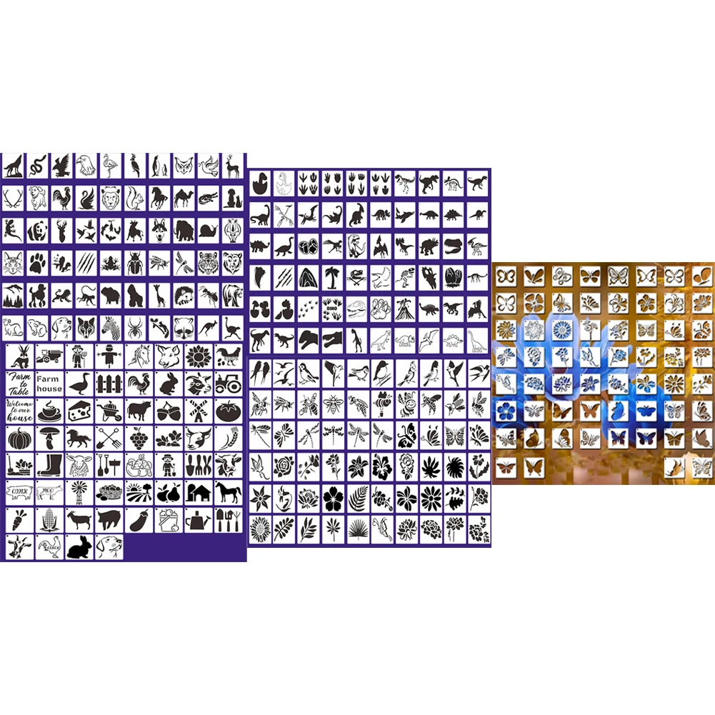 Crafts for durable And Cost Effective Wall Wood Compact Rocks Canvas Package Content Stencils Painting Set Pcs Compact