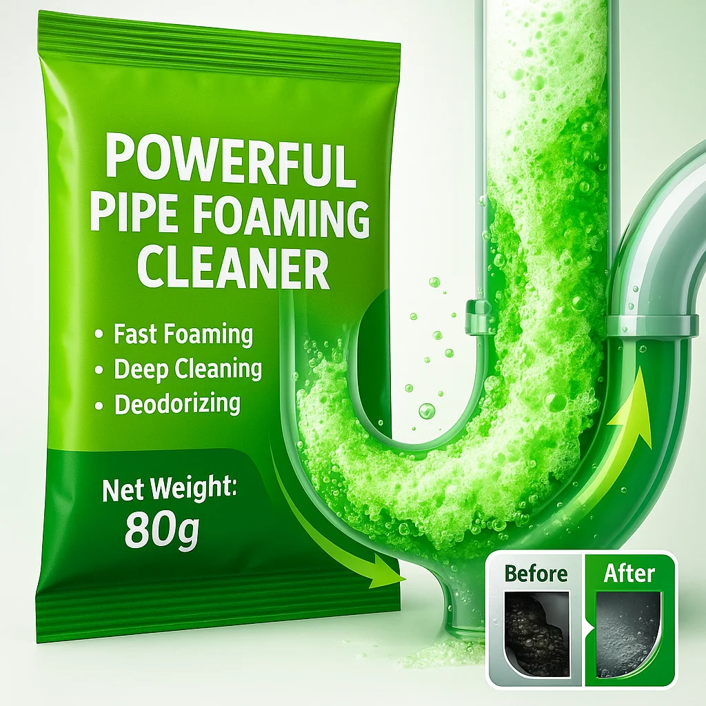 1/3/6 Bag Pipeline Clearing Powder Fast-Acting Formula Powerful Clog Removal For Home Bathroom Kitchen Use view 5