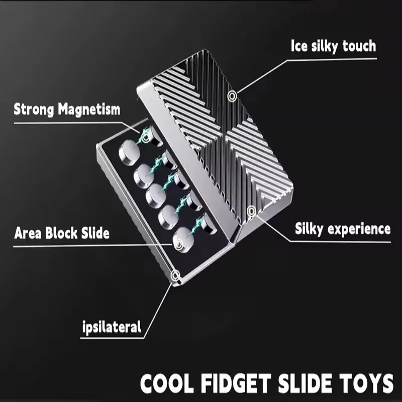موقف غير محدود دفع بطاقة تململ لعبة المغناطيسي المفاجئة عملة معدنية EDC الكبار الإجهاد الإغاثة ADHD أداة مساعدة للأطفال مثالية #6
