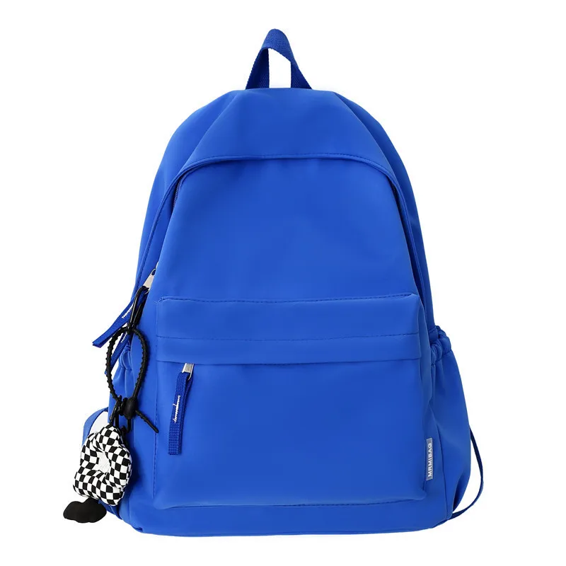 Fashion Casual Backpack Simple Solid Color Backpack Japanese Schoolbags College Students Junior High School Students Backpack