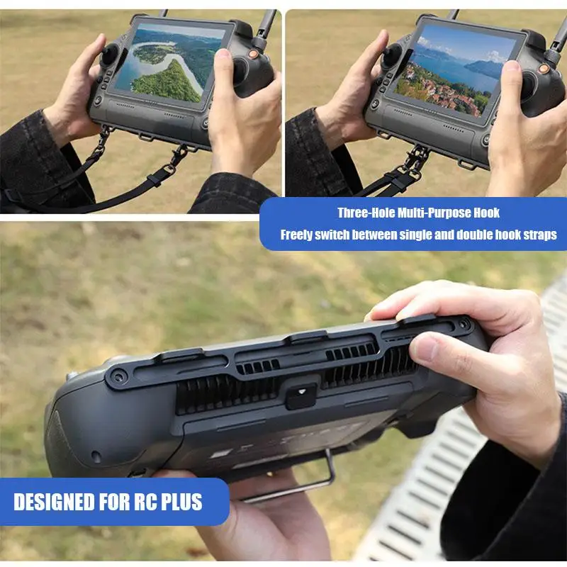 VOLODYMYR Leather Lanyard for DJI RC Plus with Screen Remote Control Warp and Weft M30 Shoulder Strap No-remove Sling