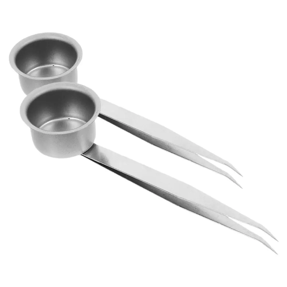 Candle Snuffer Tongs 2 Pack Long Handle Iron Wick Trimmer Flame Extinguisher for Candles Alcohol Lamps