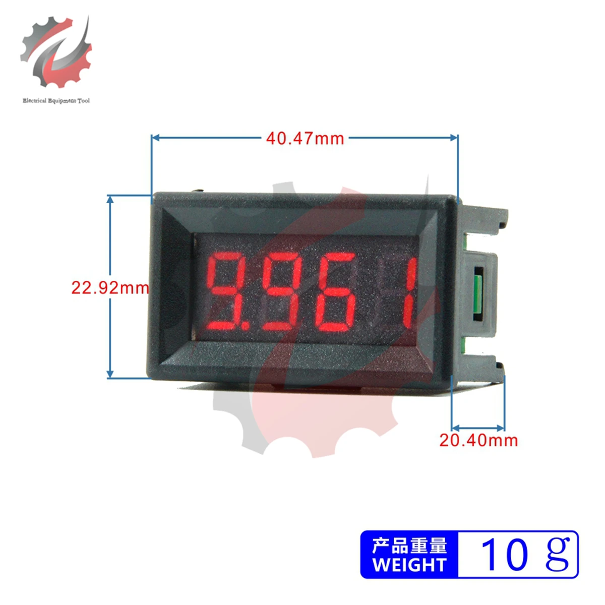 0.36 Inch 3Wires 4Bits Mini Digital Voltmeter DC 0-100VPrecision Voltage Meter Panel Tester For Electromobile Motorcycle Car 12V