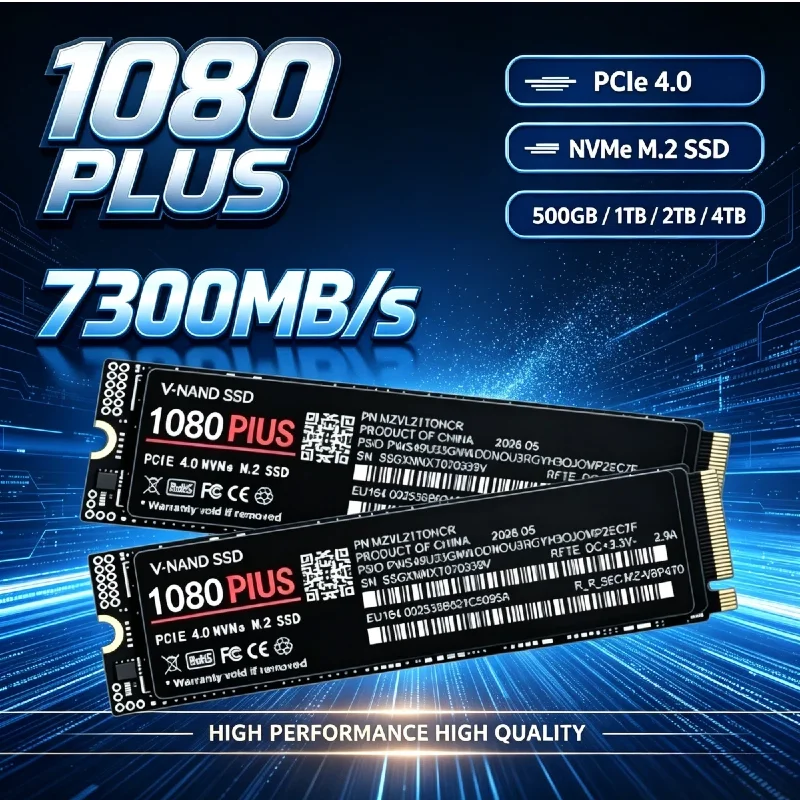 M.2 Nvme 4Tb Pcie 4.0 Ssd - 1080 Plus M.2 NVMe PCIe 4.0