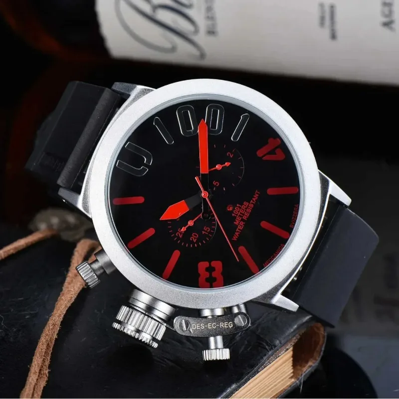 ​​2025 Men's Luxury Chronograph Watch Sapphire Crystal 100M Waterproof Stainless Steel Quartz Movement Date Display