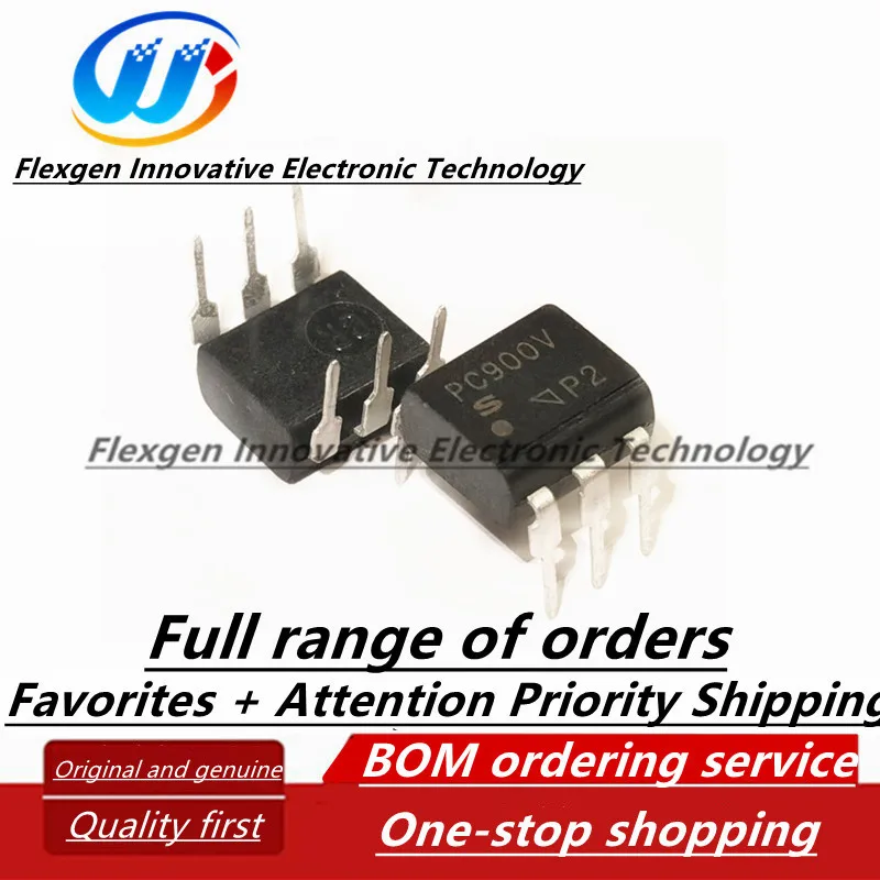 

(10 pieces) PC900V DIP6 in-line PC900 optocoupler optoisolator IC chip