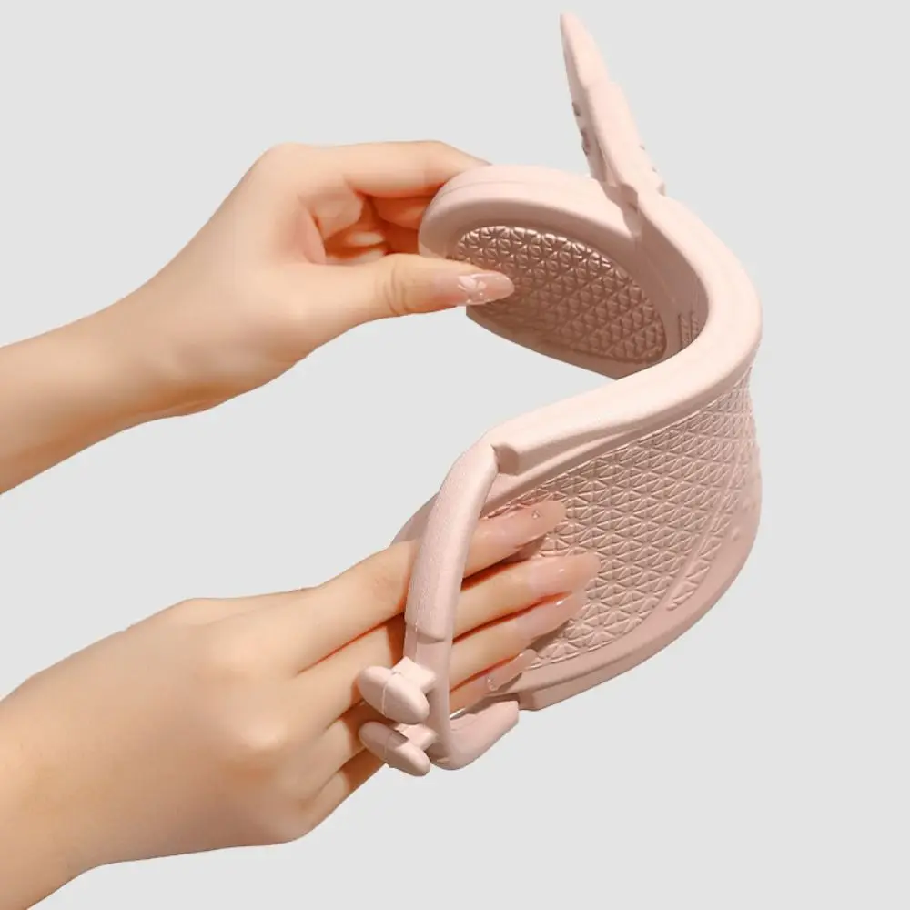 EVA Foldable Slippers Non-Slip Lightweight Travel Sandals Water-Resistant Easy to Clean Folding Slippers Travel Gym Hotel Beach