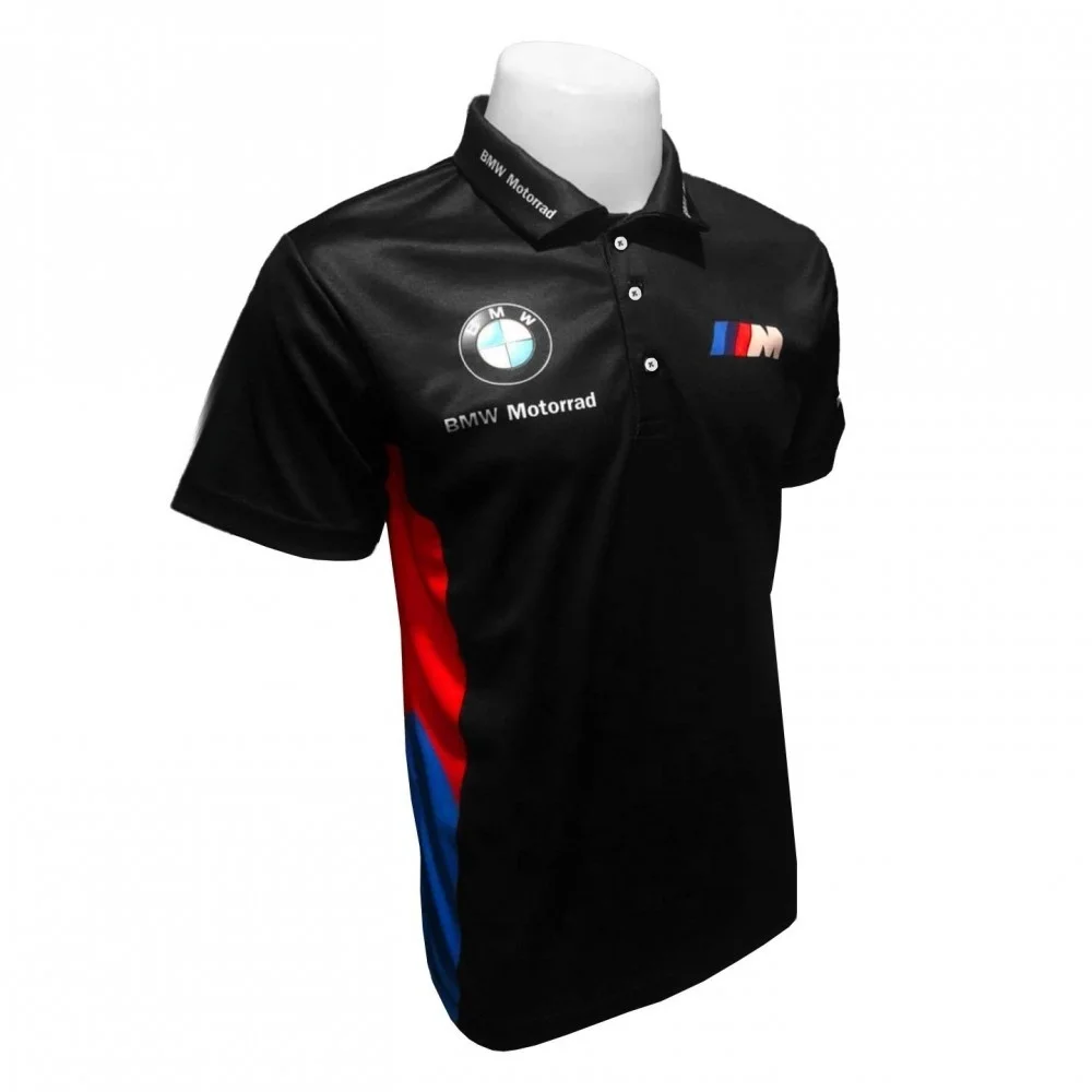 

Летняя мужская свободная модная быстросохнущая рубашка поло BMW с коротким рукавом для гонок на мотоциклах, велосипедный костюм, футболка с лацканами для мужчин