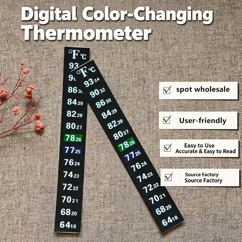 Digital Color Changing Thermometer IPX4 Waterproof Accurate Readings for Bathroom Shower Water Temperature Detection