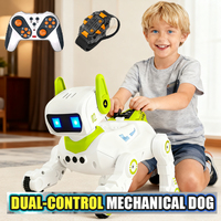 Electronic Stunt Pet RC Robot Dog with Light Sound Spray Interactive Touch Programmable Smart Mechanical Dog Kids Birthday Gift