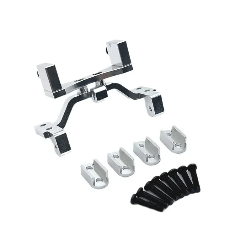 Conjunto de base fixa para engrenagem de direção, para wpl 1/10 c74 1/16, alcance completo, controle remoto, carro, atualização de metal, prendedor de mola