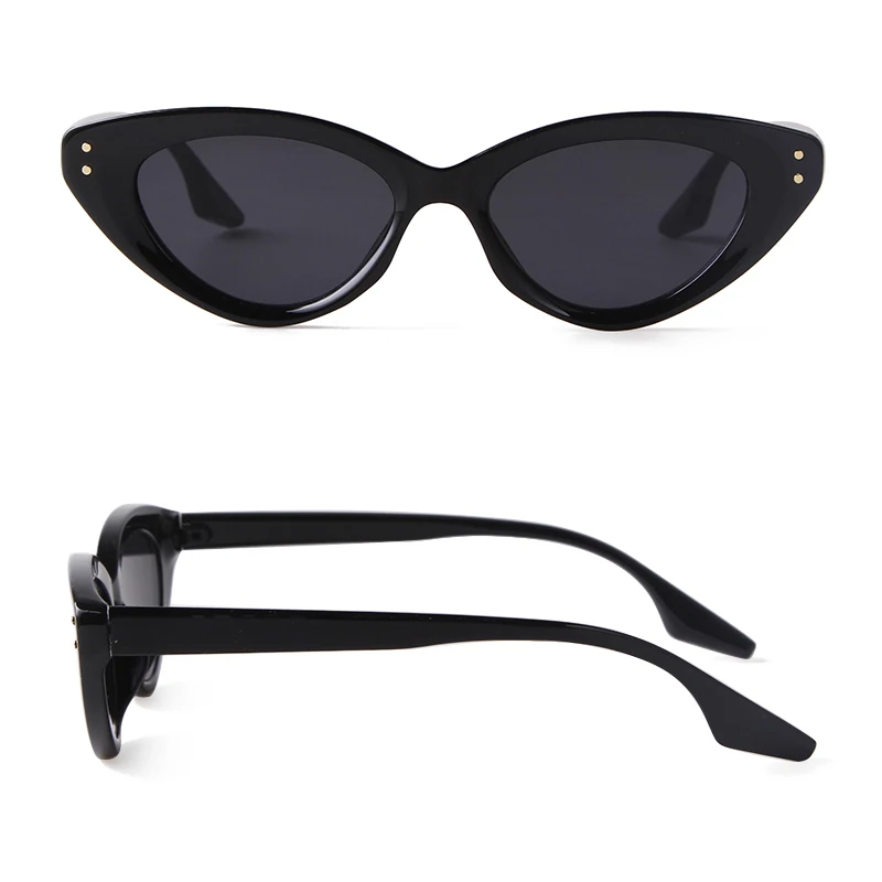 Retro Brown Green Cat Eye Sunglasses Women Brand Design Vintage Cateye Sun Glasses Men Shades Sunglass UV400 Protection Oculos