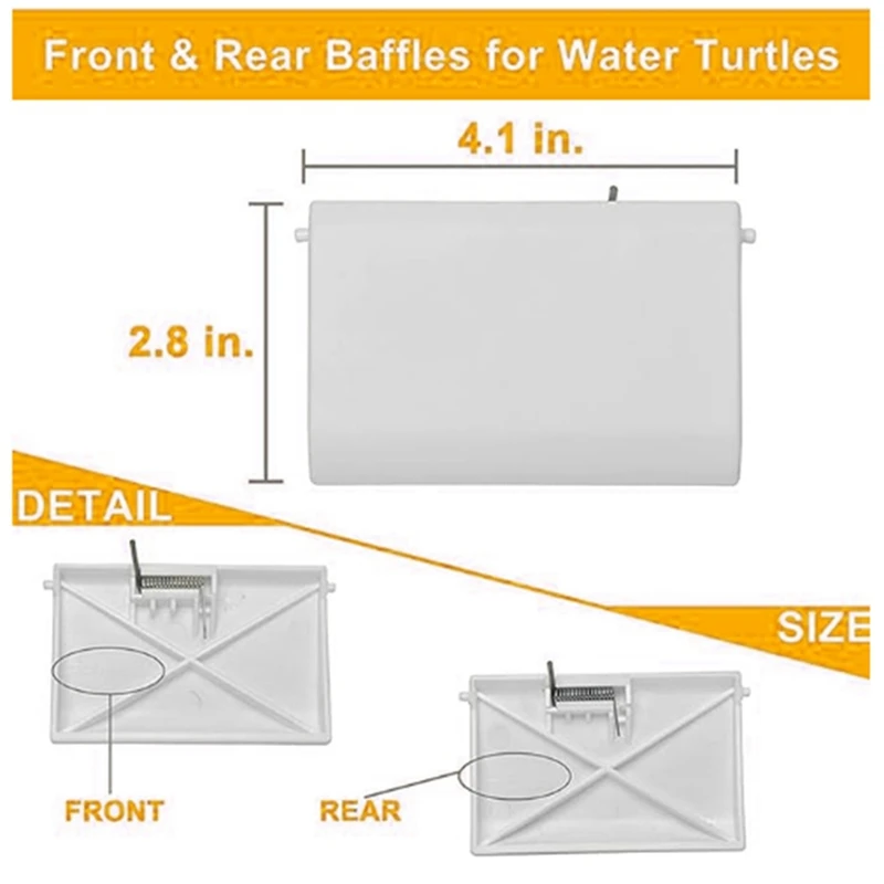 Kit de pièces de nettoyeur de piscine, compatible avec Hayward AXV417WHP, AXV604WHP, kit de cadre avant et arrière, blanc