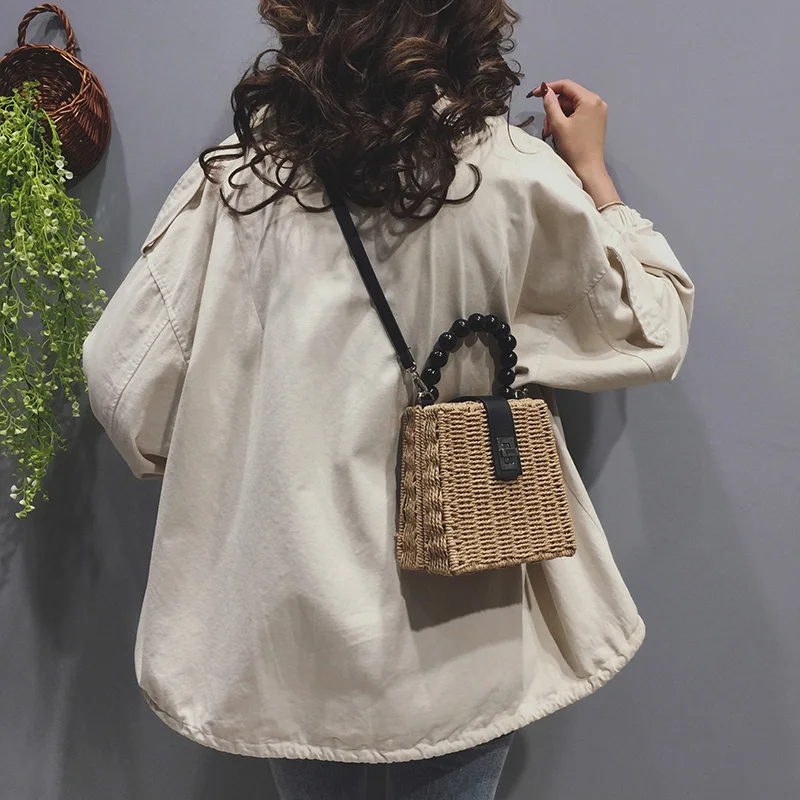 

Niche High-end Straw Handbag 2024 New Summer Popular Forest Style Single Shoulder Crossbody Bag