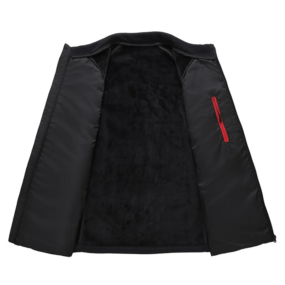 12XL حجم كبير سترات الرجال الشتاء سترة سميكة موضة عادية كم المرقعة الستر معاطف الذكور وسادة مبطنة حجم كبير